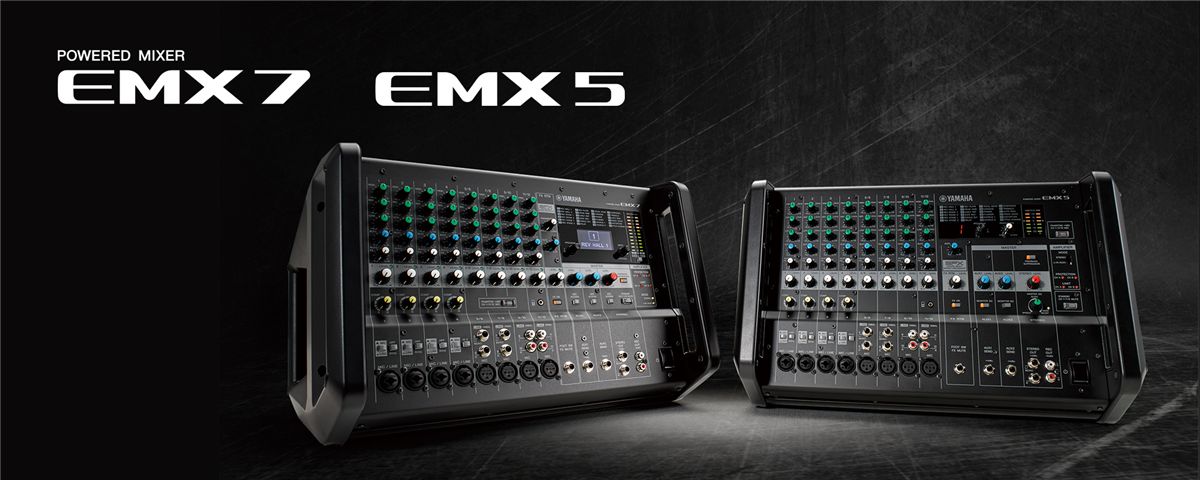 YAMAHA EMX7 เพาเวอร์ มิกเซอร์ YAMAHA EMX7 Powered Mixer YAMAHA EMX7 เครื่องผสมสัญญาณเสียงมีแอมป์ขยายในตัว (เพาเวอร์มิกเซอร์ 710W x 2 @ 4Ω)