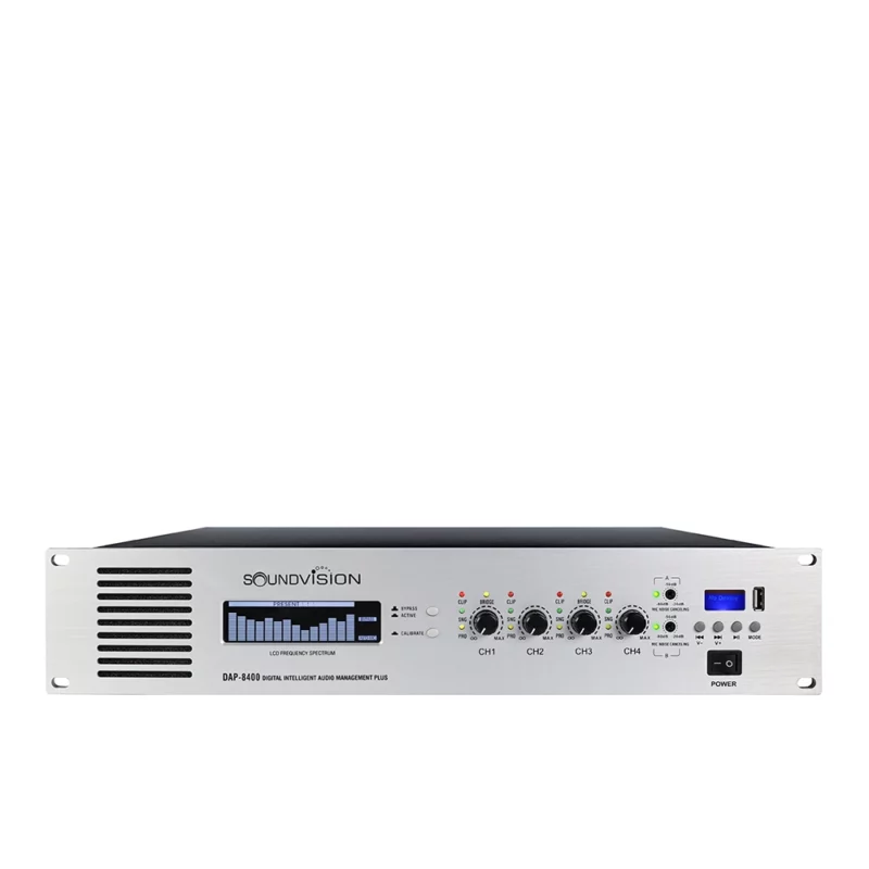 SOUNDVISION DAP-8400 เครื่องควบคุมเสียงห้องประชุม อัจฉริยะ Digital Intelligent Audio Management Plus SOUNDVISION DAP 8400 เครื่องขยายเสียง DAP 8400 แอมป์