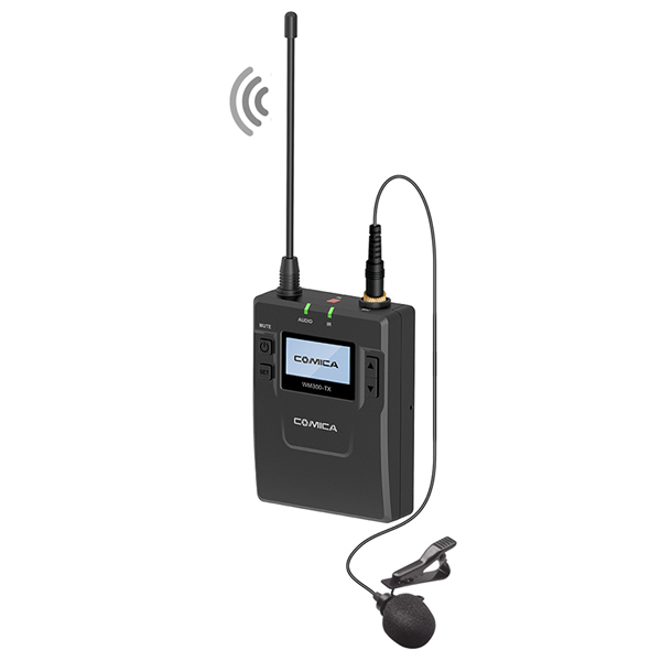 COMICA CVM-WM300C UHF(794MHz~806MHz) 80-channels Metal Wireless Microphone with One transmitters and One Receiver (Lithium Battery Version) COMICA CVM-WM300C ชุดไมโครโฟนไร้สายสำหรับกล้องวีดีโอ ย่านความถี่ UHF(794MHz~806MHz) 80 ช่องสัญญาณ แบบเครื่องส่งสัญญาณ 1 ชุด มาพร้อมเครื่องรับสัญญาณคู่ 1 ชุด มาพร้อมแบตเตอรี่ Lithium