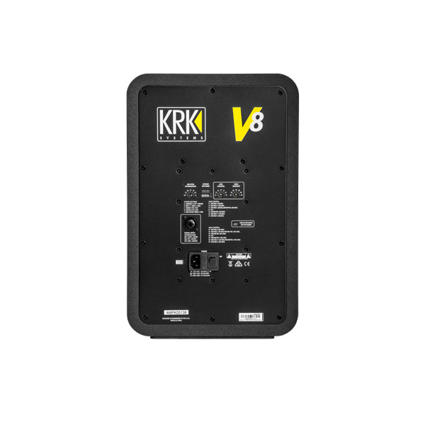 KRK V8 Series 4 Powered Reference Monitors KRK V8 ตู้ลำโพงมอนิเตอร์สตูดิโอมีแอมป์ในตัว 8 นิ้ว 2ทาง 230 วัตต์ KRK V8 ลำโพงมอนิเตอร์สตูดิโอมีแอมป์ในตัว