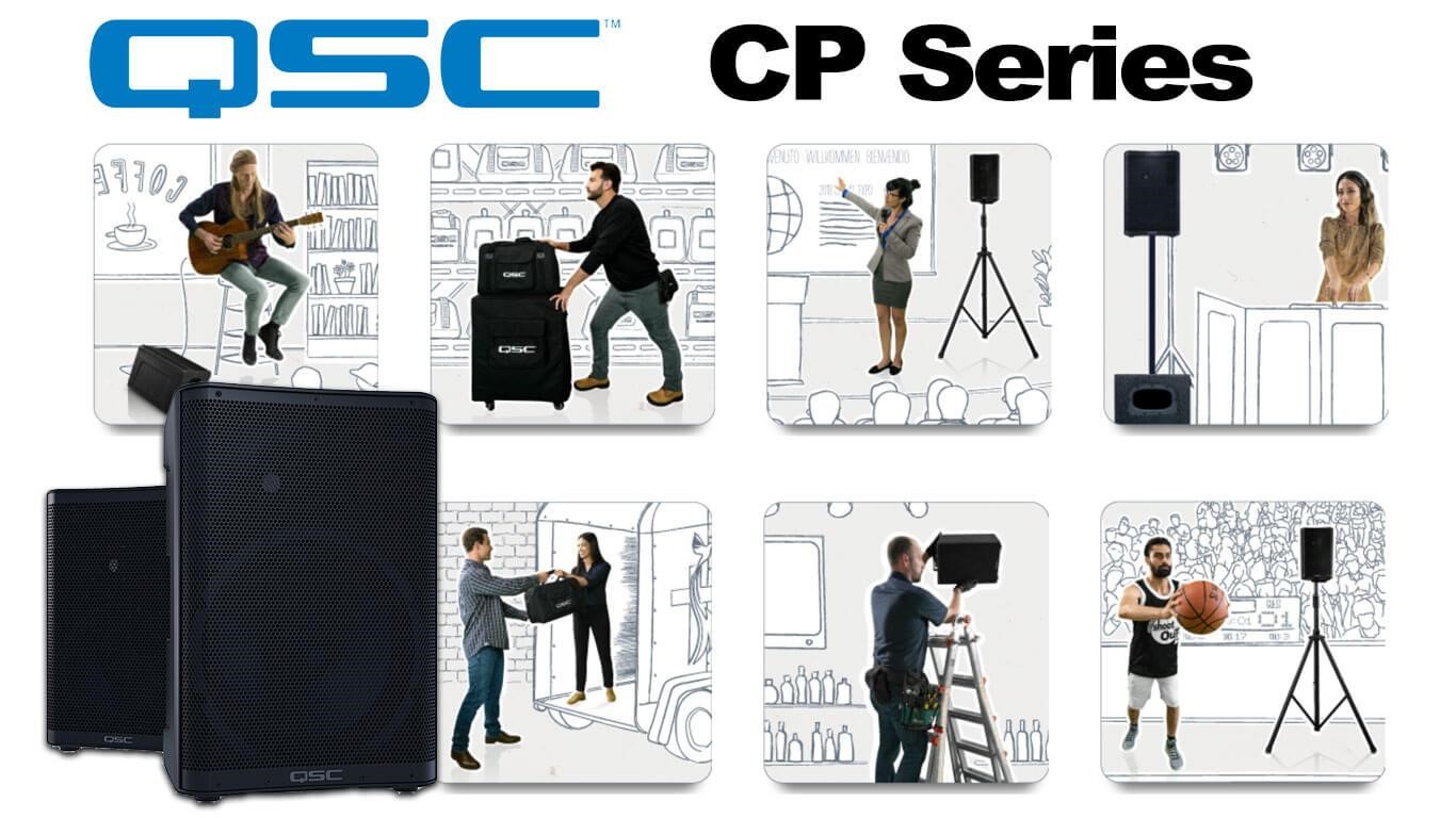 รีวิว QSC CP Series ตู้ลำโพง Compact Powered มีแอมป์ขยายในตัว เล็ก เบา ขนย้ายสะดวก ติดตั้งเร็ว ราคาสุดคุ้ม | มีด้วยกัน 2 รุ่น ได้แก่ QSC CP8 , QSC CP12