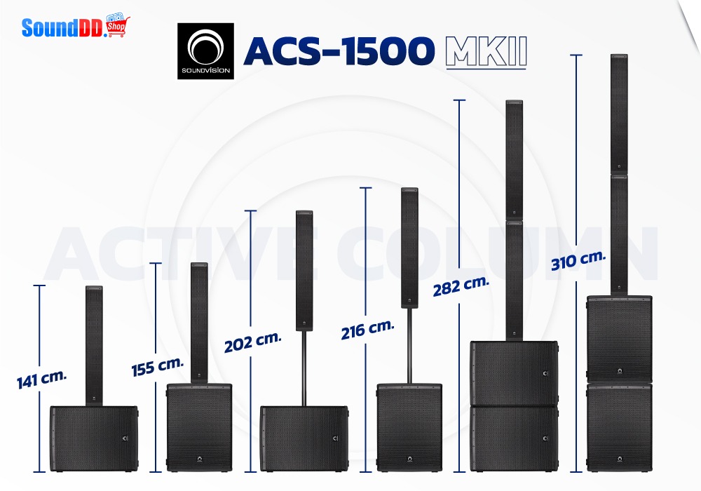SOUNDVISION ACS-1500 MK2 ความสูง