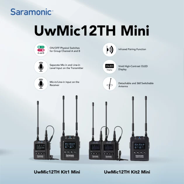 Saramonic UwMic12TH Mini Kit1 and Kit2
