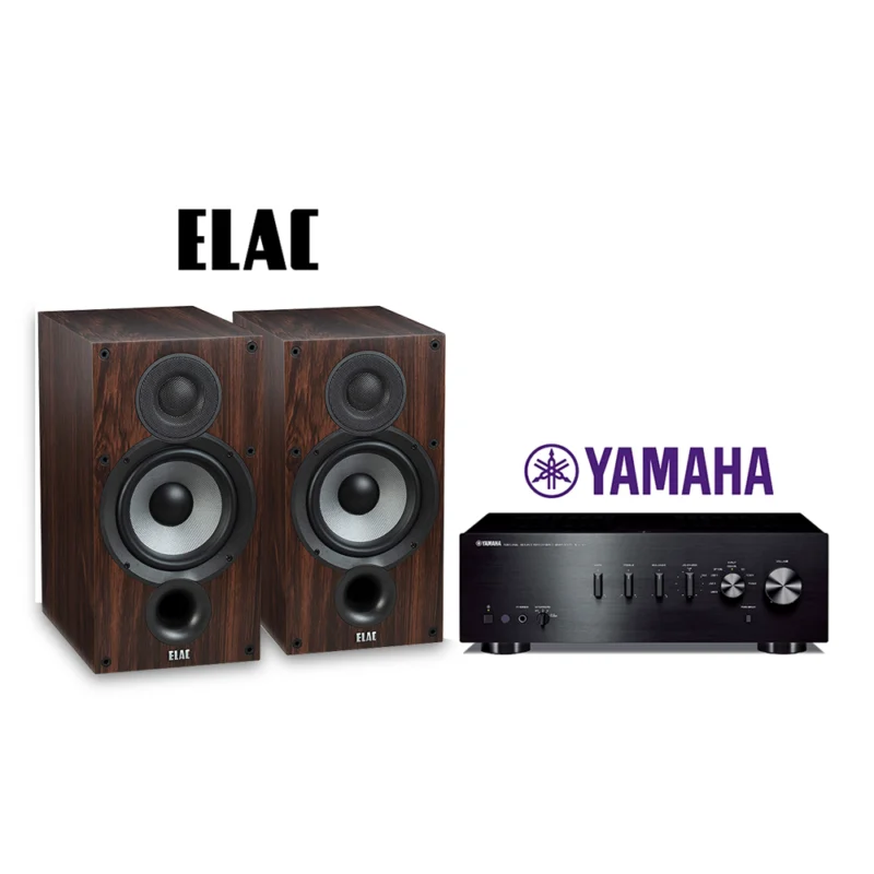YAMAHA A-S301+ ELAC Debut B6.2 (สี walnut) Integrated Amplifier 2 ชาแนล พร้อมลำโพงวางหิ้ง 6.5 นิ้ว 120 วัตต์