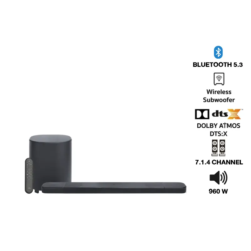 JBL BAR 1000MK2 ลำโพง Sound Bar 7.1.4 ชาแนล รองรับ Dolby Atmos และ DTS:X
