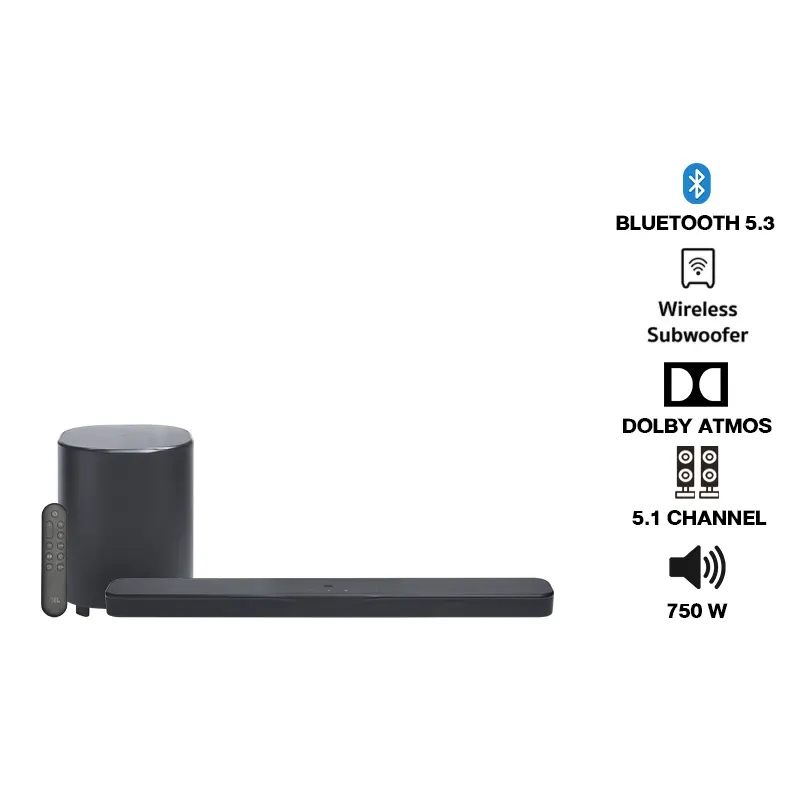 JBL BAR 500MK2 ลำโพง Sound Bar 5.1 ชาแนล รองรับ Dolby Atmos
