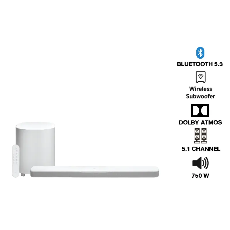 JBL BAR 500MK2 ลำโพง Sound Bar 5.1 ชาแนล รองรับ Dolby Atmos