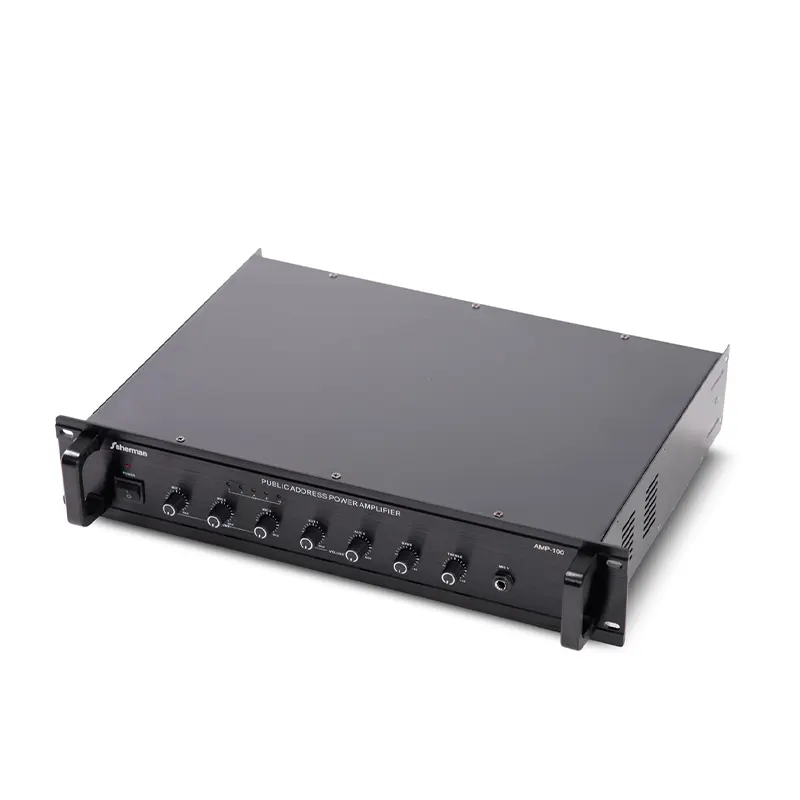 SHERMAN AMP-100 เพาเวอร์แอมป์ลายน์ 70V/100V 150 วัตต์
