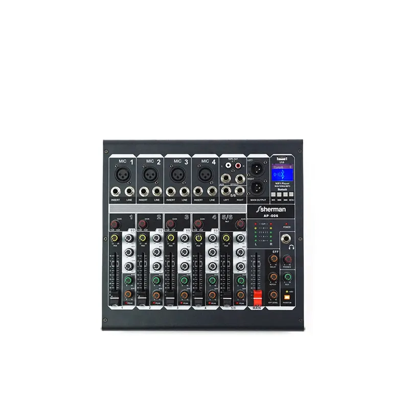 SHERMAN AP-006 มินิมิกเซอร์ อนาล็อก 6 ชาแนล