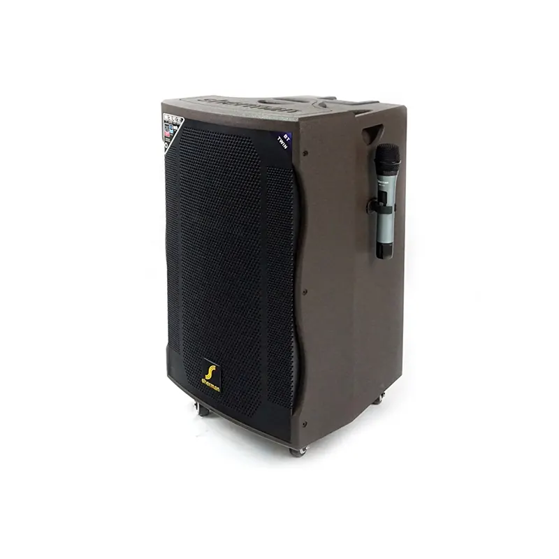 SHERMAN APS-155 ตู้ลำโพงเคลื่อนที่ 15 นิ้ว พร้อมไมโครโฟนไร้สาย