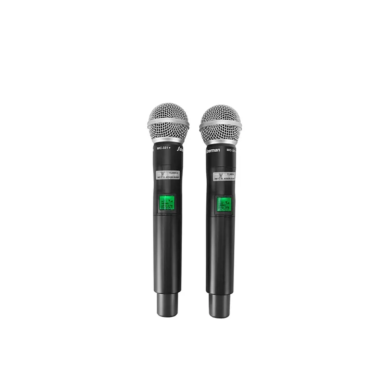 SHERMAN MIC-331+ ชุดไมค์ลอยมือถือคู่ แบบ UHF