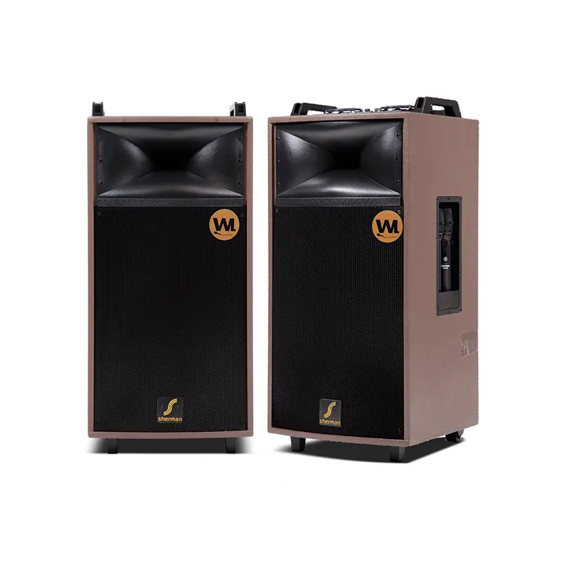 SHERMAN SB-606+D ตู้ลำโพง Active 15 นิ้ว 300 วัตต์ แบบ ALL-IN-ONE