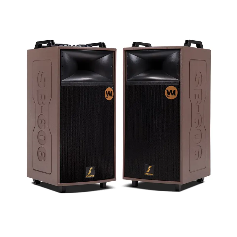 SHERMAN SB-606+D ตู้ลำโพง Active 15 นิ้ว 300 วัตต์ แบบ ALL-IN-ONE