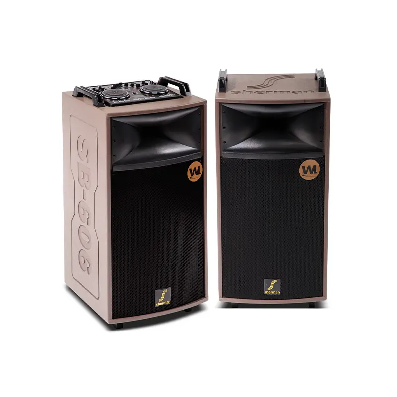 SHERMAN SB-606+D ตู้ลำโพง Active 15 นิ้ว 300 วัตต์ แบบ ALL-IN-ONE