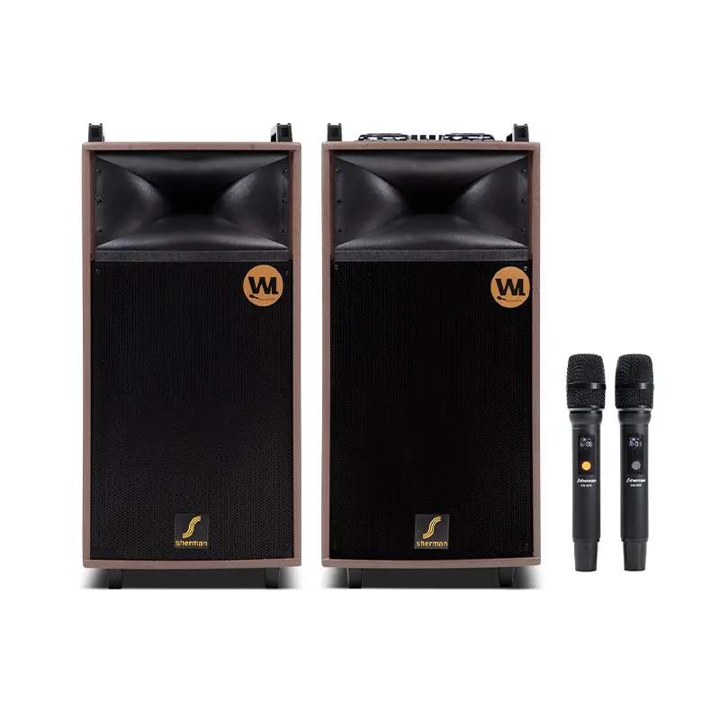 SHERMAN SB-606+D ตู้ลำโพง Active 15 นิ้ว 300 วัตต์ แบบ ALL-IN-ONE