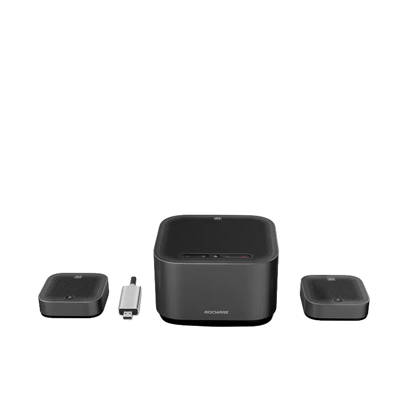 ROCWARE A10W ไมค์ประชุมทางไกล ไร้สายอัจฉริยะ รับเสียงรอบทิศทาง